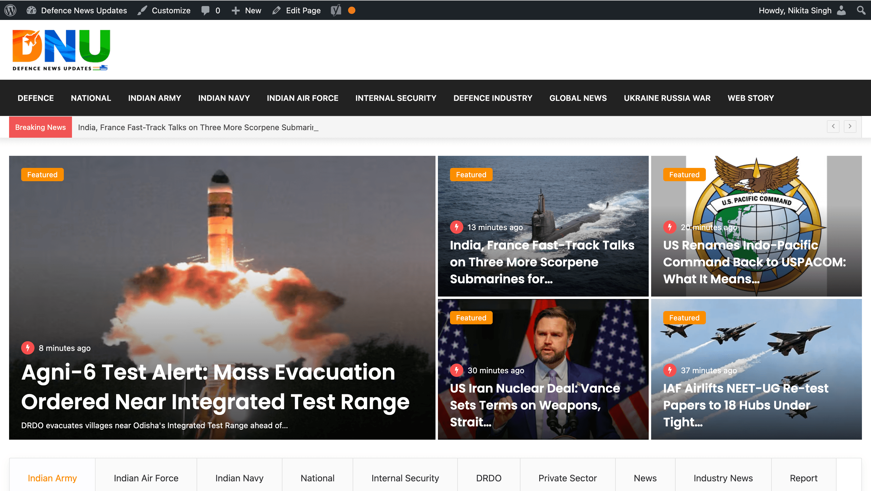 Defence News Updates - News Portal