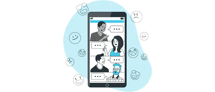 Part of different social media communities