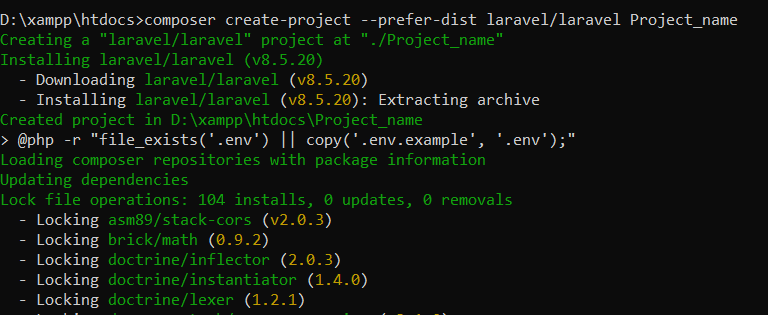 How to Install Laravel 8 on Windows 10 XAMPP