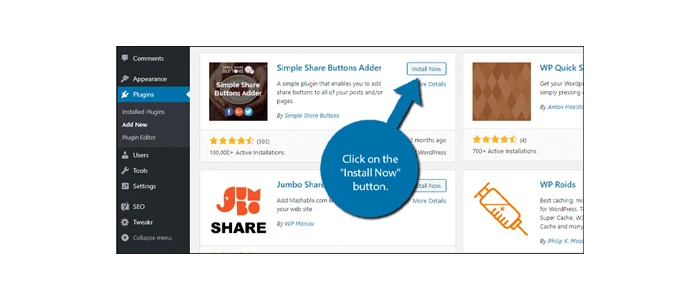 Simple Share Buttons Adder