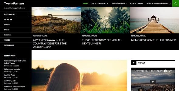 Twenty Fifteen theme