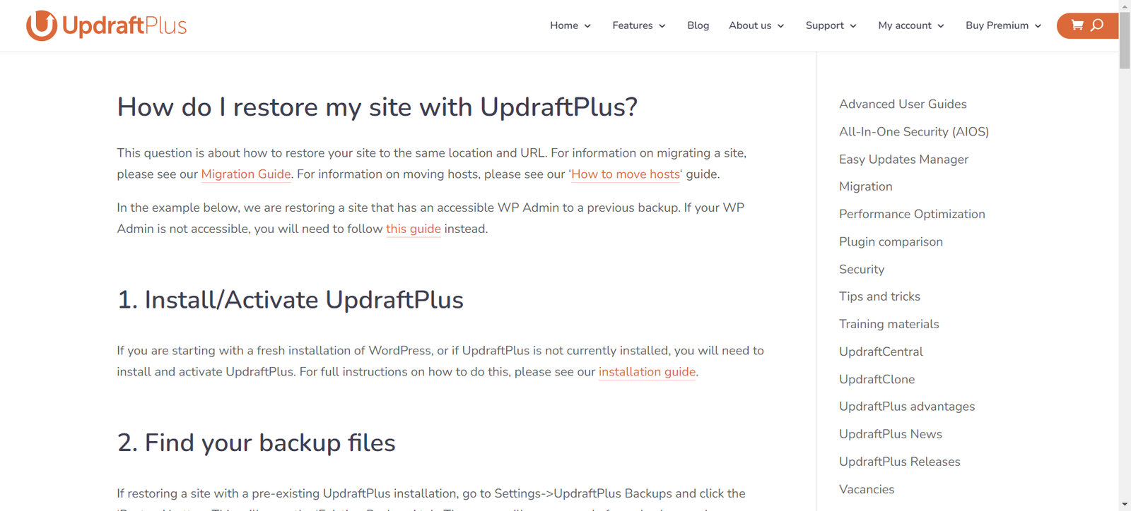UpdraftPlus Backup and Restoratio