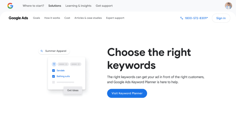 Google Keyword Planner