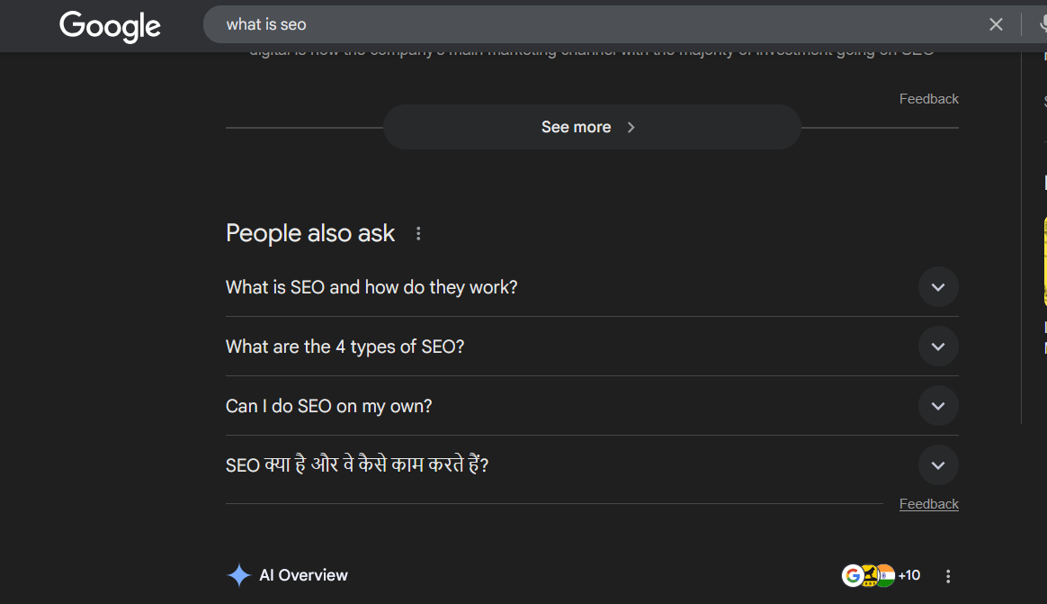 People also ask google page 