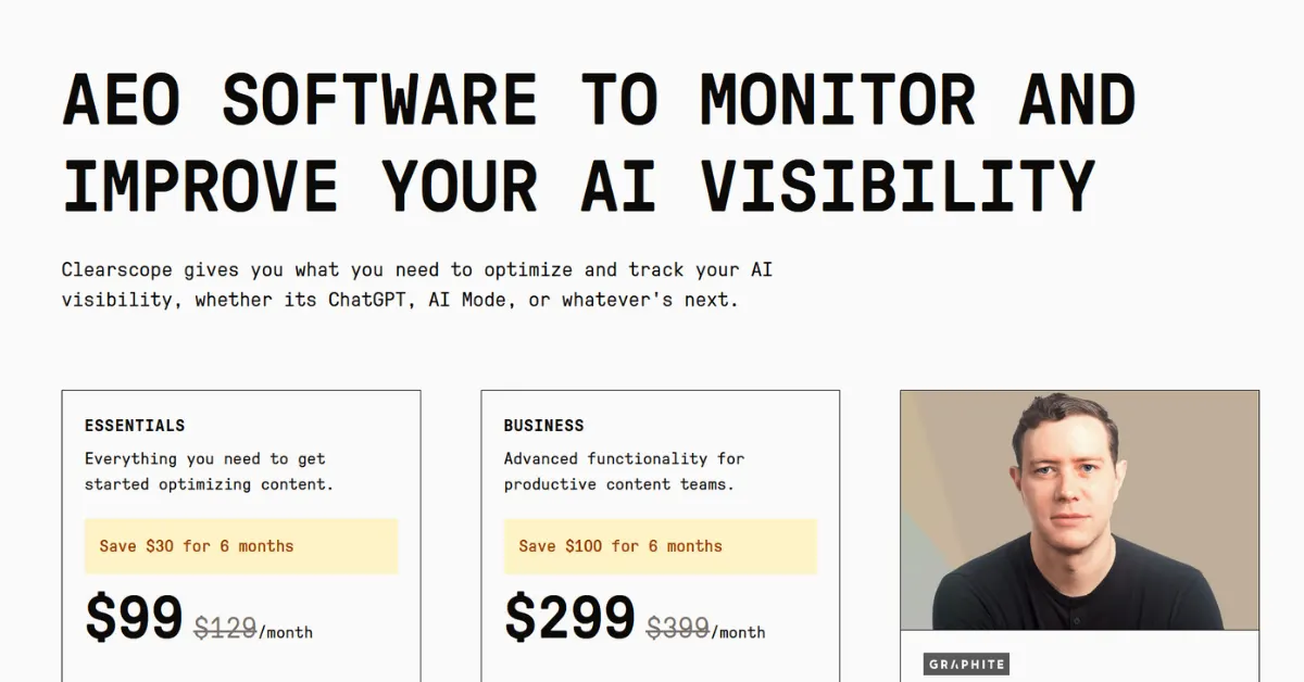 Clearscope (AI Visibility Monitoring)