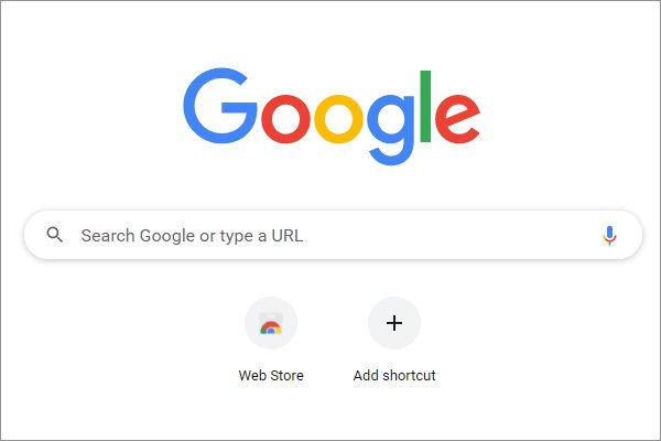 search google or type a url